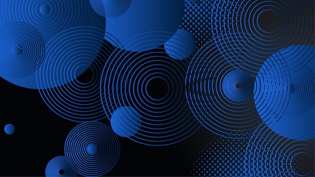 Fondo abstracto negro y azul