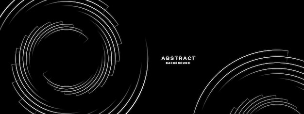 Fondo abstracto negro con formas en espiral