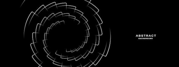 Fondo abstracto negro con formas en espiral