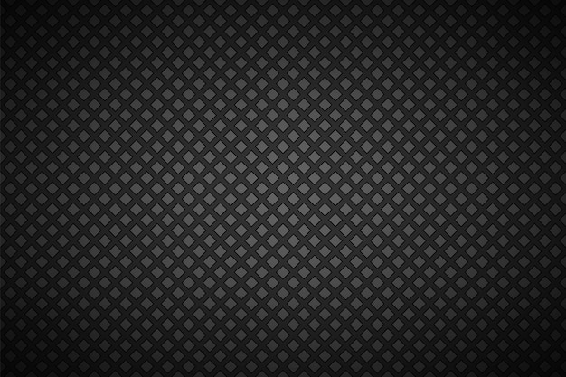 Fondo abstracto negro y gris con contorno de cuadrados ilustración vectorial simple