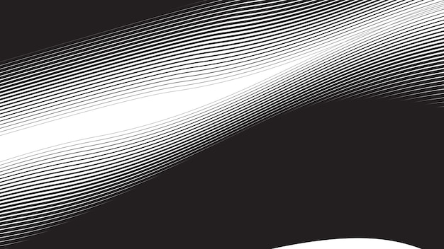 Fondo abstracto negro con línea curva para el fondo o la presentación