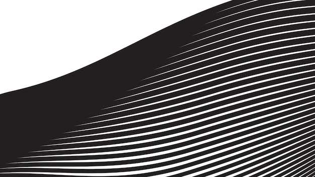 Fondo abstracto negro con línea curva para el fondo o la presentación