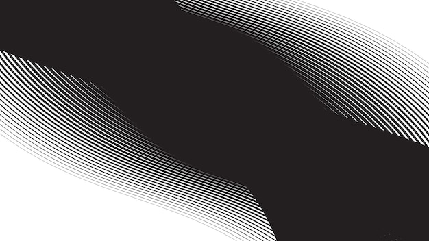 Fondo abstracto negro con línea curva para el fondo o la presentación