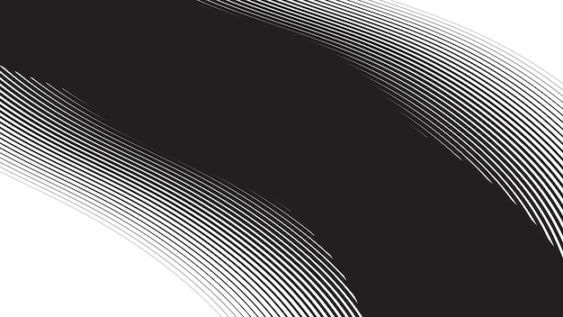 Fondo abstracto negro con línea curva para el fondo o la presentación