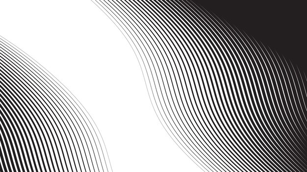 Fondo abstracto negro con línea curva para el fondo o la presentación