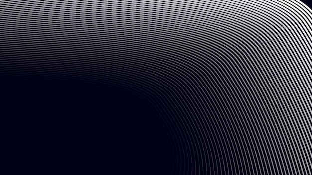 Fondo abstracto negro con línea curva para el fondo o la presentación