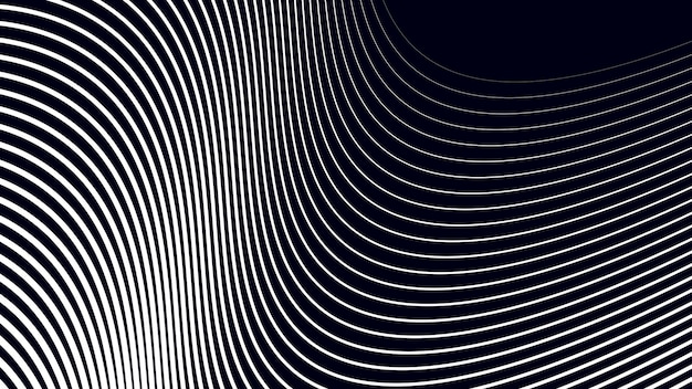 Fondo abstracto negro con línea curva para el fondo o la presentación