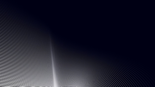 Fondo abstracto negro con línea curva para el fondo o la presentación