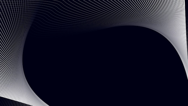 Fondo abstracto negro con línea curva para el fondo o la presentación