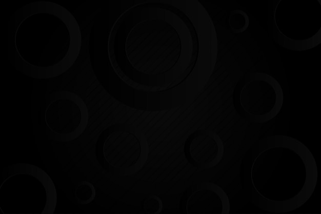Fondo abstracto negro con línea y forma redonda