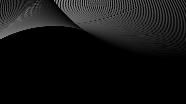 Fondo abstracto negro con línea de rayas para telón de fondo o presentación