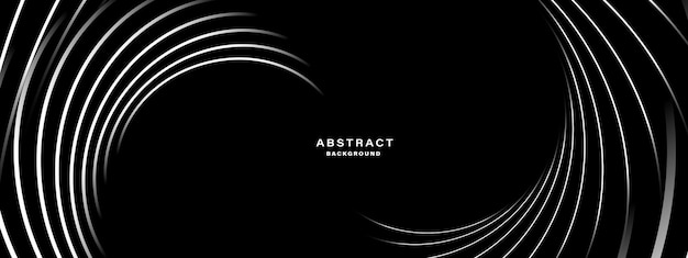Fondo abstracto negro con líneas en espiral