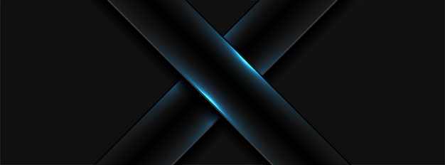 Fondo abstracto negro con luz azul brillante