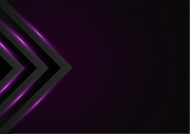 Fondo abstracto negro y púrpura con efectos de luz