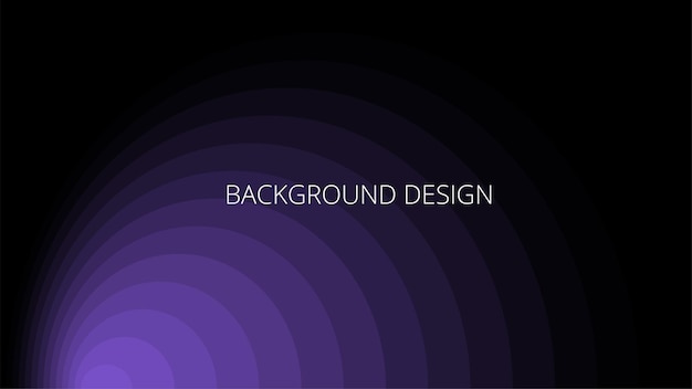 Fondo abstracto negro y púrpura con líneas transición de gradiente redondas mezcladas patrón de superposición