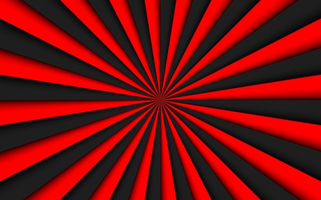Fondo abstracto negro y rojo líneas negras y rojas patrón brillante ilustración vectorial simple