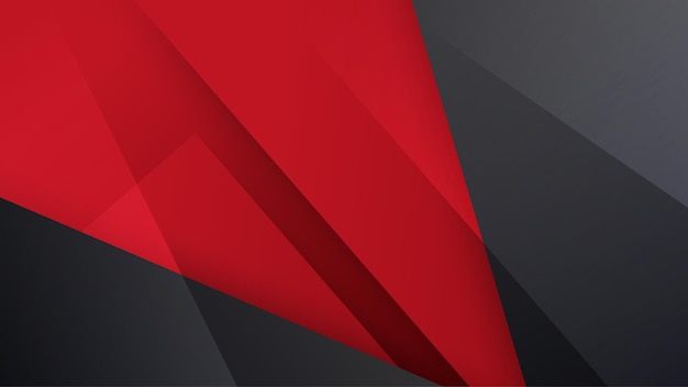 Fondo abstracto negro y rojo moderno Fondo abstracto con color de contraste moderno para el diseño de la presentación folleto redes sociales web tech banner Vector diseño gráfico patrón plantilla web