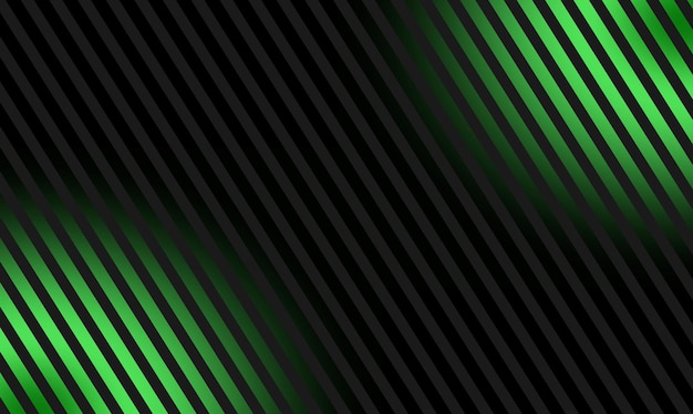 un fondo abstracto negro y verde neón con un patrón de rayas verdes y negras
