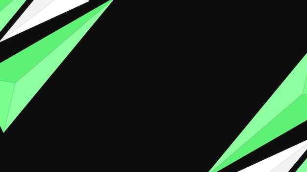 Fondo abstracto negro verde simple moderno