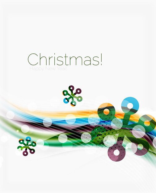 El fondo abstracto de la ola de Navidad