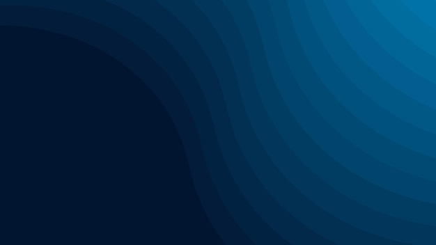 Fondo abstracto de onda azul con gradiente para el fondo o la presentación