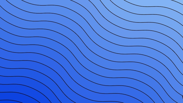 Fondo abstracto de onda azul con gradiente para el fondo o la presentación