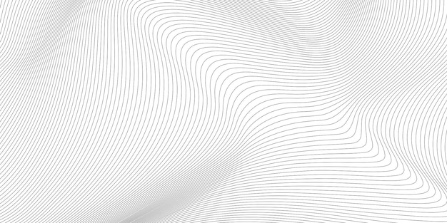 Fondo abstracto de onda blanco y negro