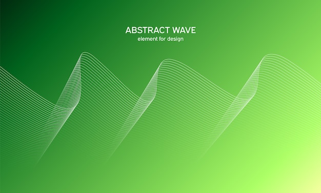 Vector fondo abstracto de la onda elemento para el diseño.