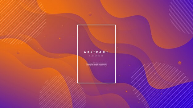 Fondo abstracto de la onda con formas coloridas Vector