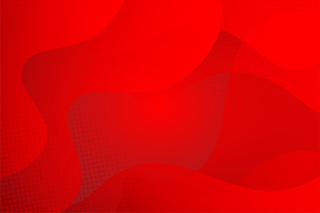 Vector fondo abstracto de onda roja con puntos de semitono