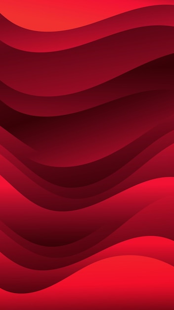 Fondo abstracto de onda roja