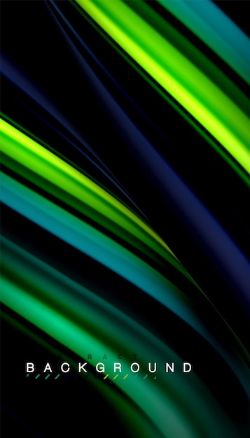 Fondo abstracto de onda de vector de colores de mezcla fluida
