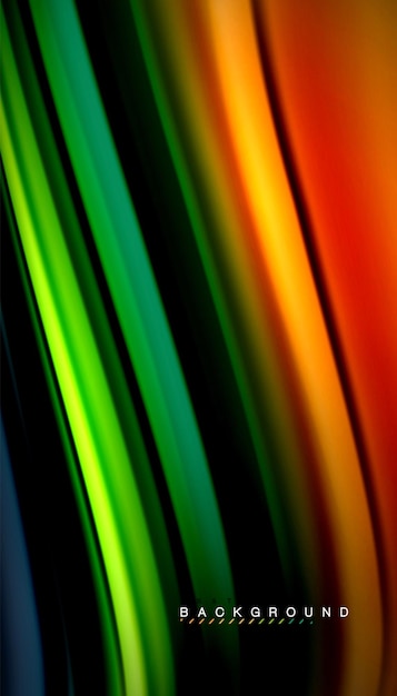 Fondo abstracto de onda de vector de colores de mezcla fluida
