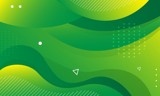 Fondo abstracto de la onda verde