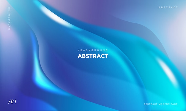 Fondo abstracto de ondas azules 3D