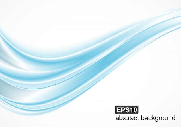 Fondo abstracto de ondas azules.