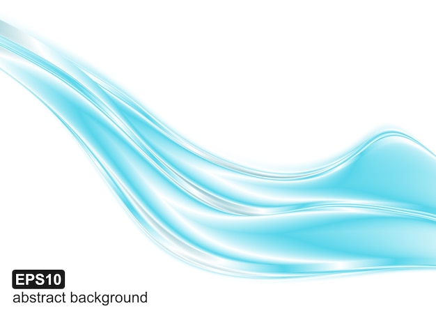 Fondo abstracto de ondas azules.