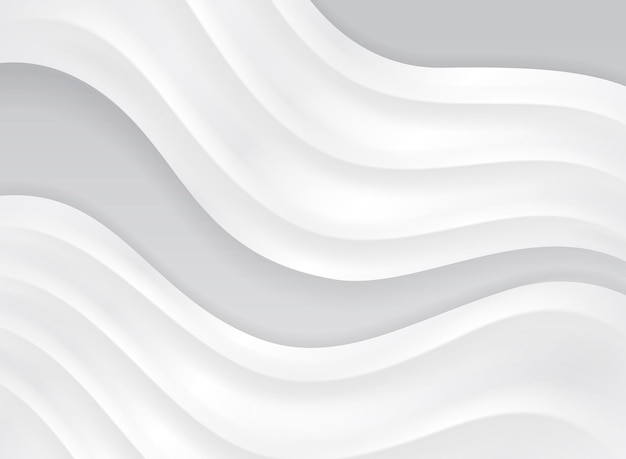 Fondo abstracto de ondas blancas
