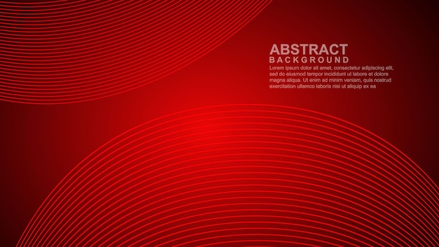Fondo abstracto con ondas brillantes Concepto de tecnología futurista Ilustración vectorial