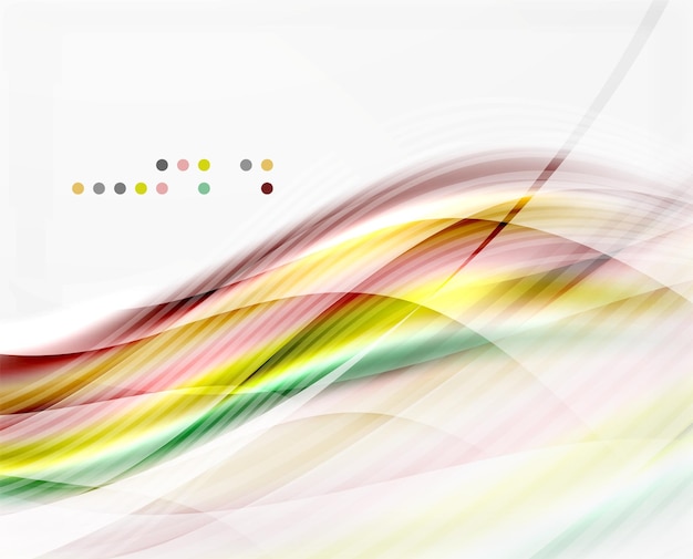 Fondo abstracto de ondas brillantes vectoriales