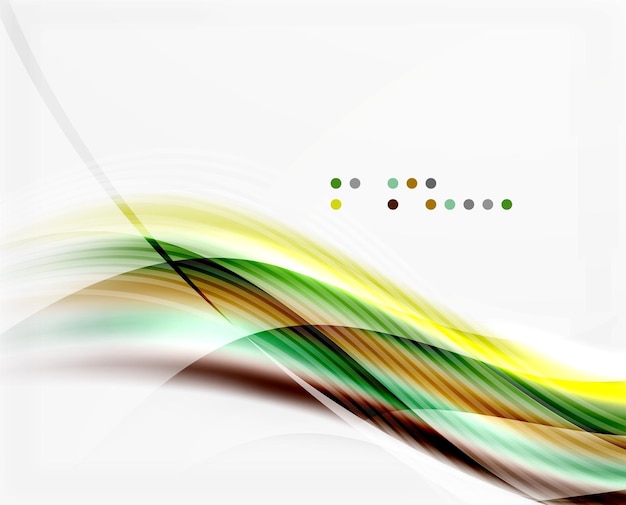 Fondo abstracto de ondas brillantes vectoriales