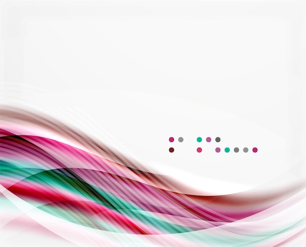 Fondo abstracto de ondas brillantes vectoriales