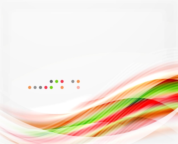 Fondo abstracto de ondas brillantes vectoriales