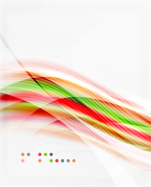 Fondo abstracto de ondas brillantes vectoriales