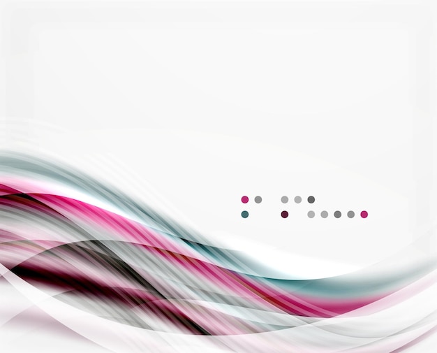 Fondo abstracto de ondas brillantes vectoriales
