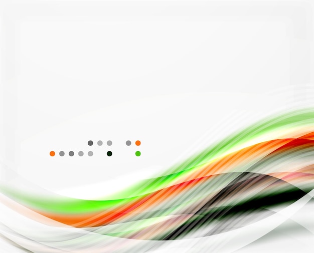 Fondo abstracto de ondas brillantes vectoriales