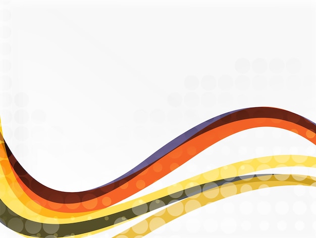 Fondo abstracto de ondas de curva punteada de vector