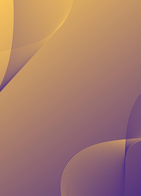 Fondo abstracto ondas dinámicas boda telón de fondo futurista líneas onduladas estandarte de gradiente premium