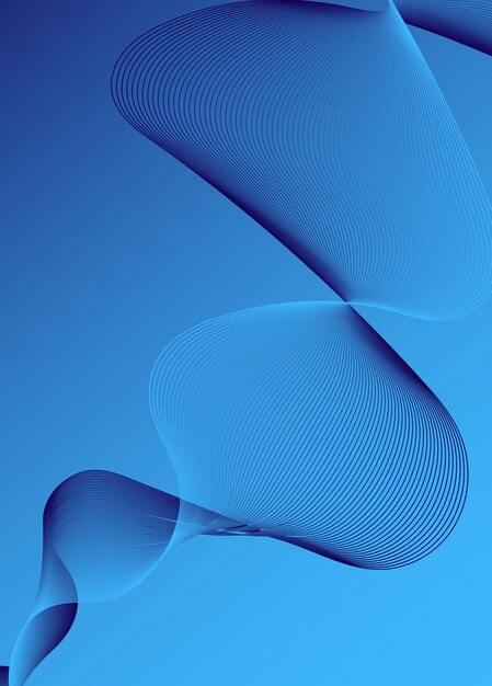 Fondo abstracto ondas dinámicas boda telón de fondo futurista líneas onduladas estandarte de gradiente premium