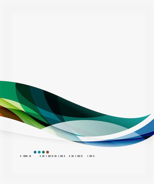 Fondo abstracto de ondas geométricas coloridas Templo de fondo vectorial para diagrama de diseño de flujo de trabajo Opciones de número o diseño web